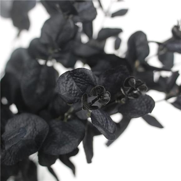 10Pcs Black Artificial Eucalyptus BranchesStems FauxEucalyptuses Real Touch Leaf - Picture 2 of 7